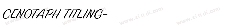 CENOTAPH TITLING字体转换